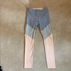 Grey and pink leggings